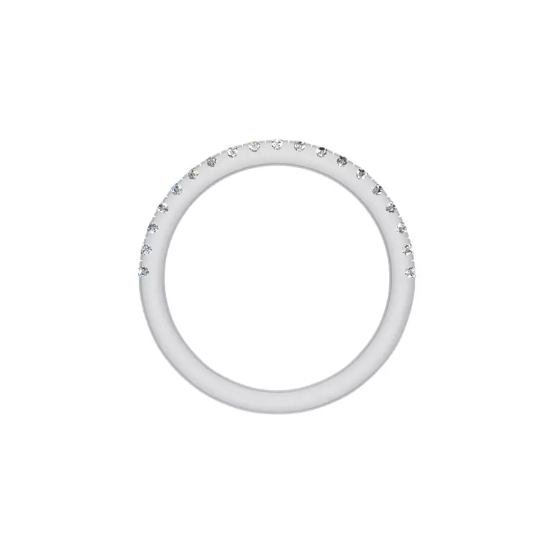 14K White Gold Lucia Pave Band
