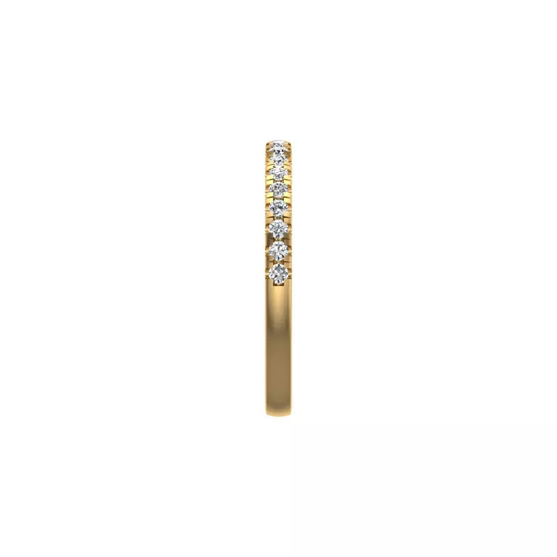 14K Yellow Gold Lucia Pave Band