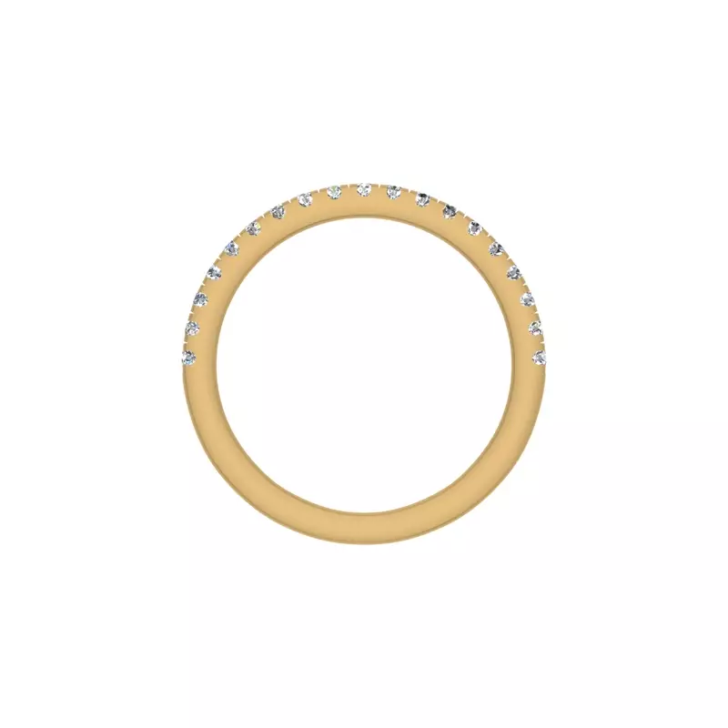 14K Yellow Gold Lucia Pave Band