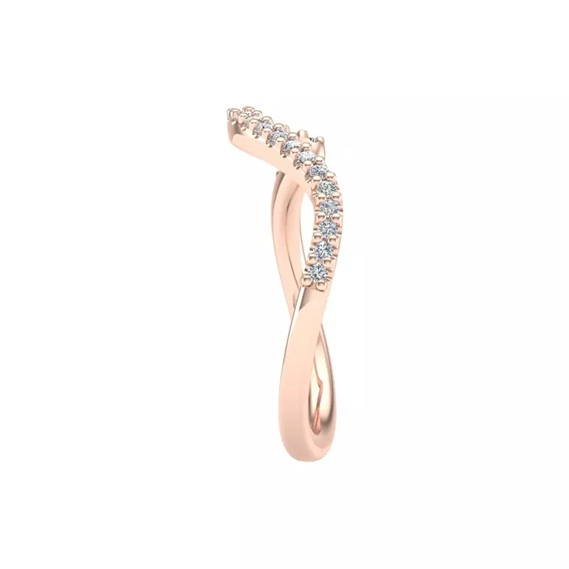 14K Rose Gold Joanna Pave Band