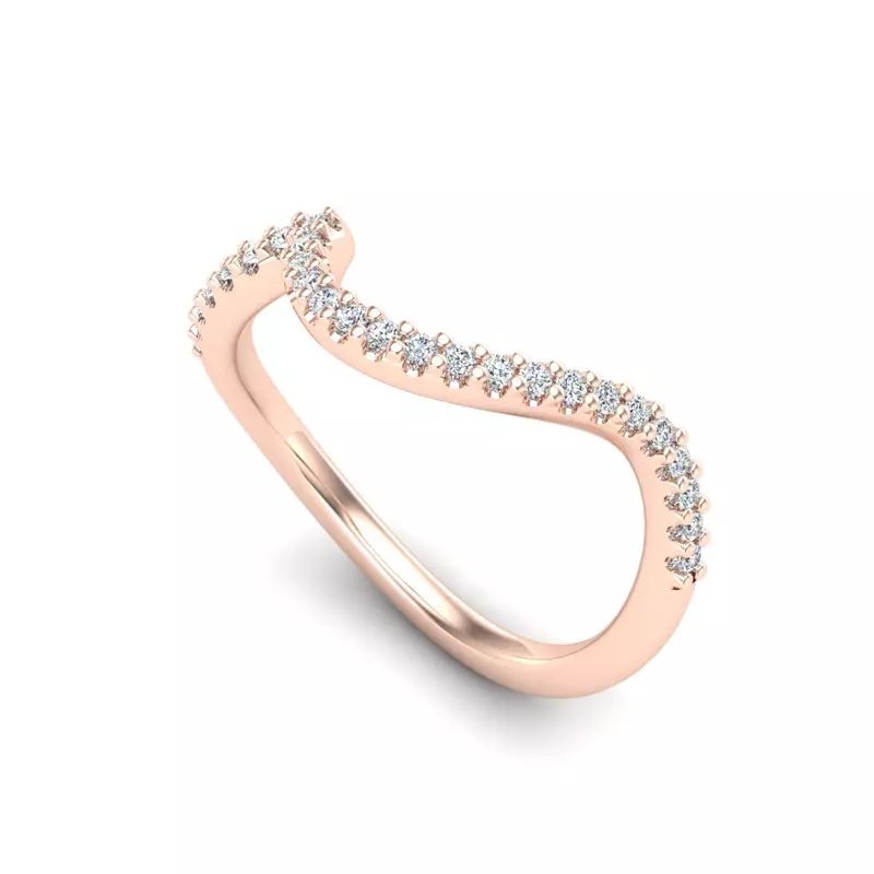 14K Rose Gold Joanna Pave Band