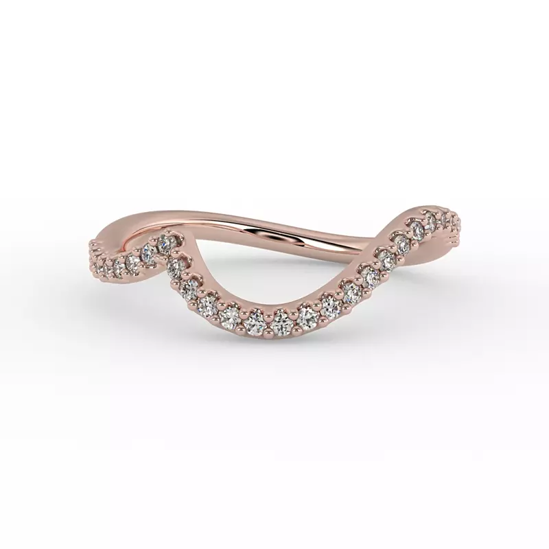 14K Rose Gold Joanna Pave Band