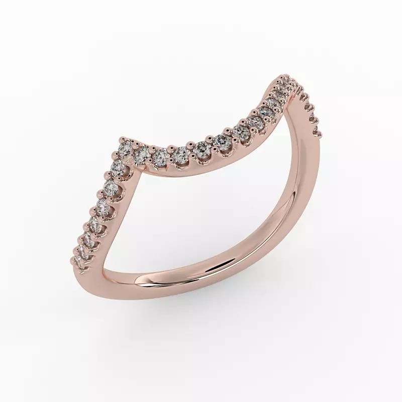 14K Rose Gold Joanna Pave Band