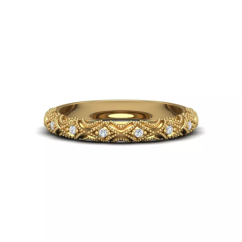 14K Yellow Gold Rylie Pave Band