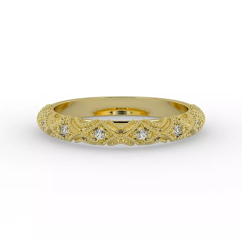 14K Yellow Gold Rylie Pave Band