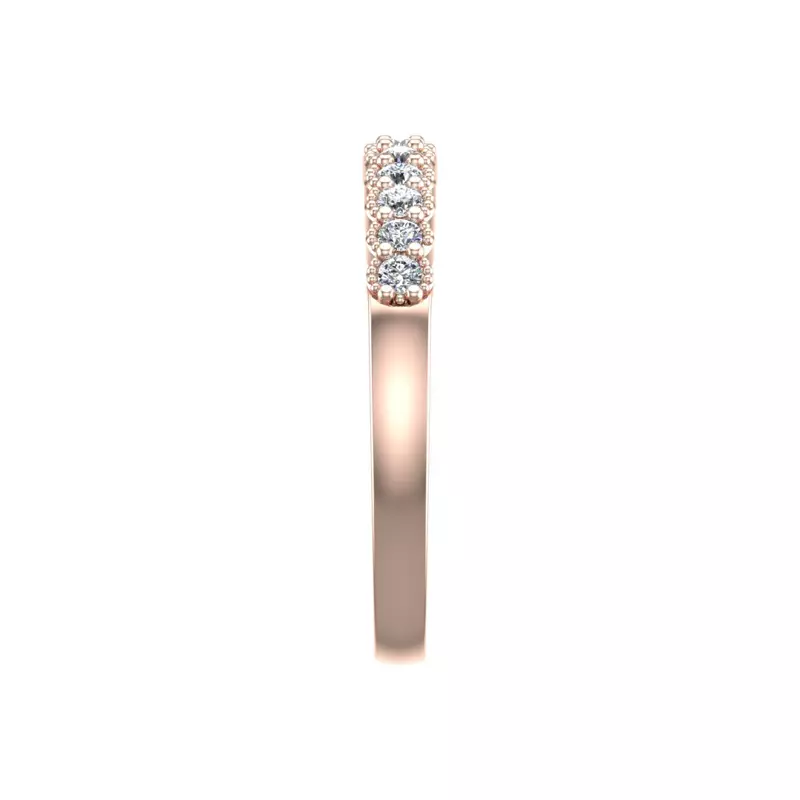 14K Rose Gold Vivienne Pave Band