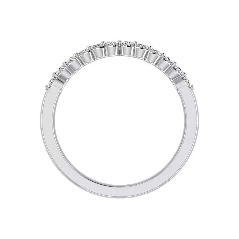 14K White Gold Vivienne Pave Band