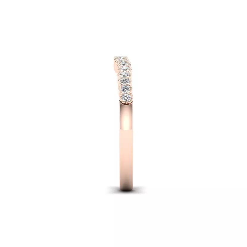 14K Rose Gold Dakota Pave Band