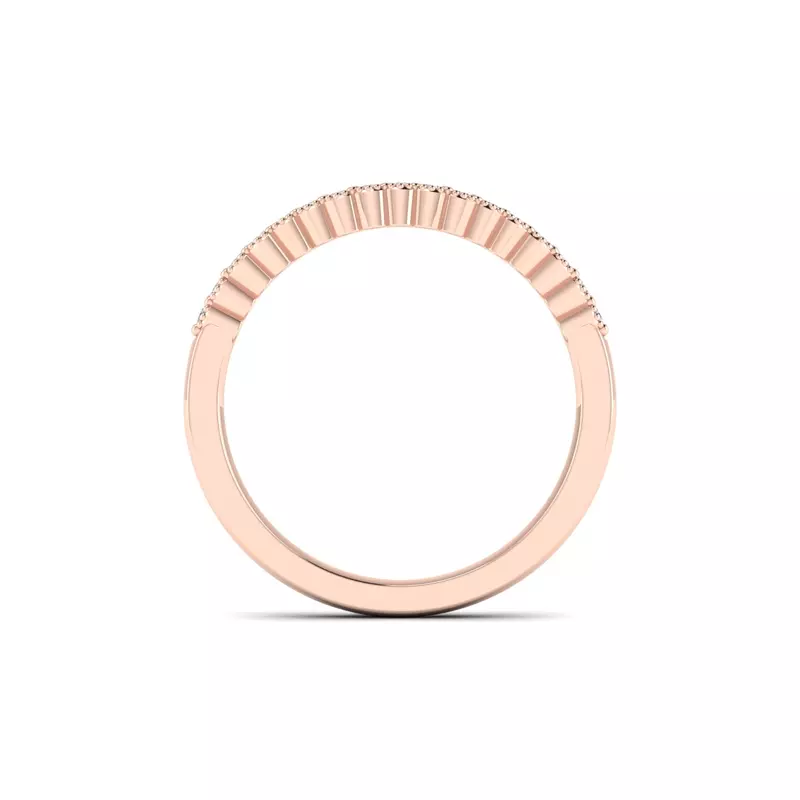 14K Rose Gold Dakota Pave Band