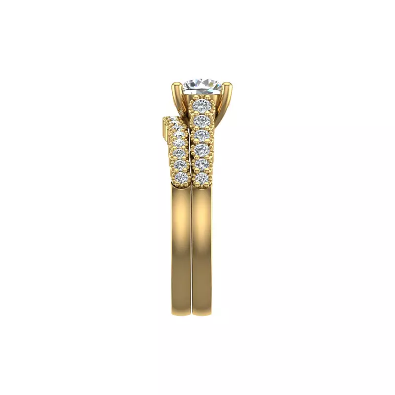14K Yellow Gold Dakota Pave Band