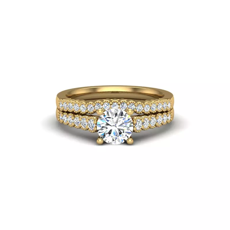 14K Yellow Gold Dakota Pave Band