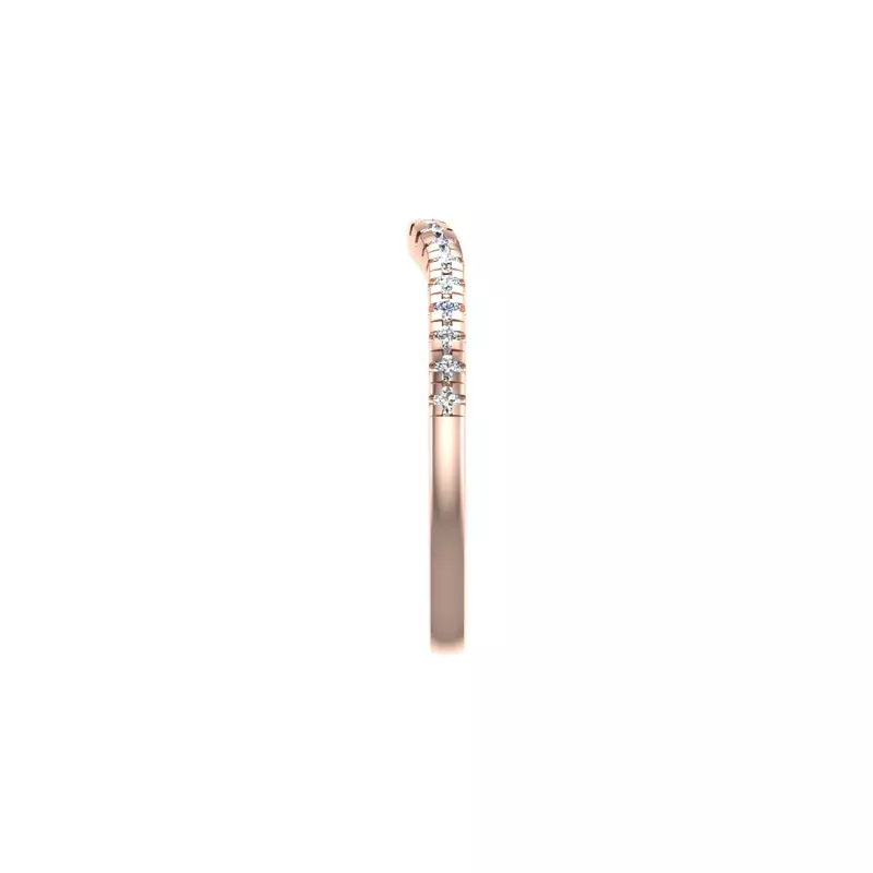 14K Rose Gold Camila Diamond Band
