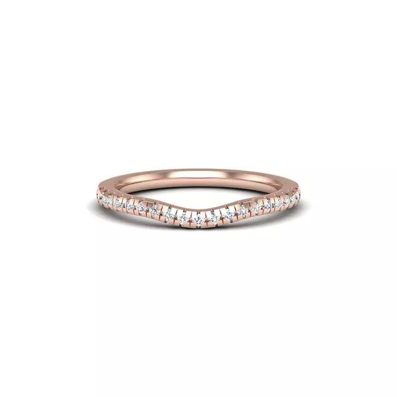 14K Rose Gold Camila Diamond Band