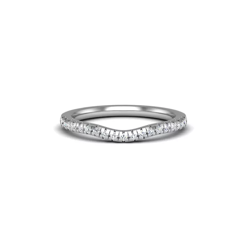 14K White Gold Camila Diamond Band