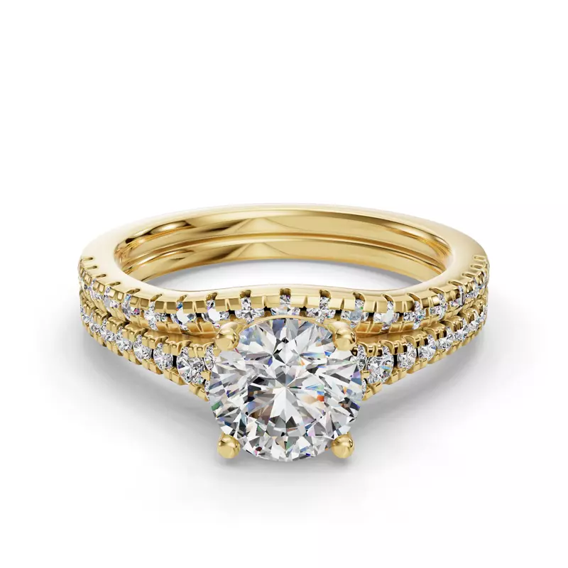 14K Yellow Gold Camila Diamond Band