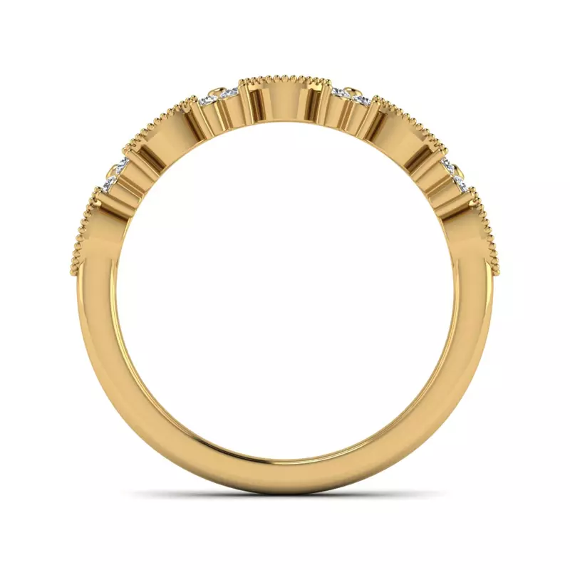14K Yellow Gold Evangeline Pave Band
