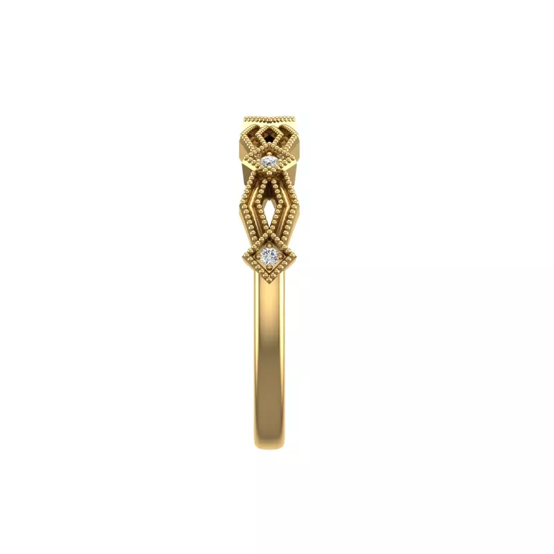 18K Yellow Gold Camille Pave Band