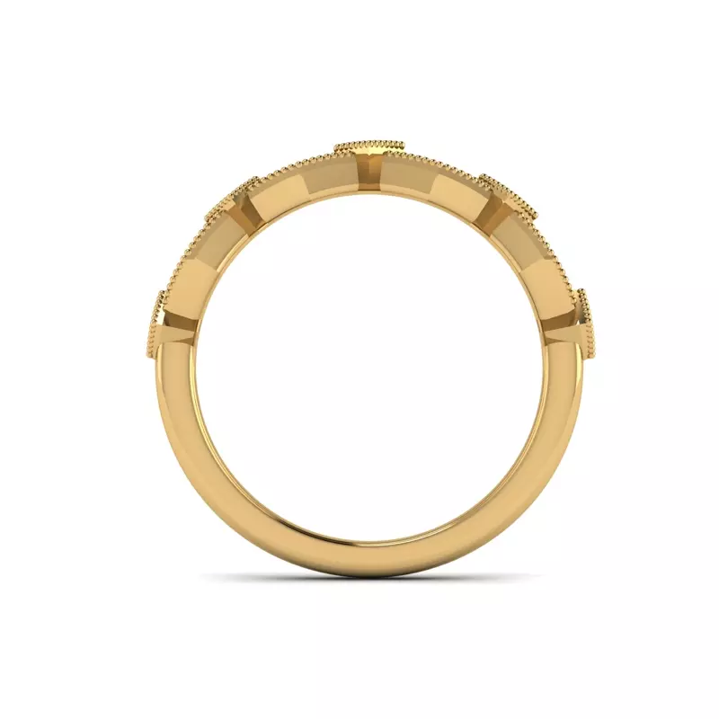 18K Yellow Gold Camille Pave Band