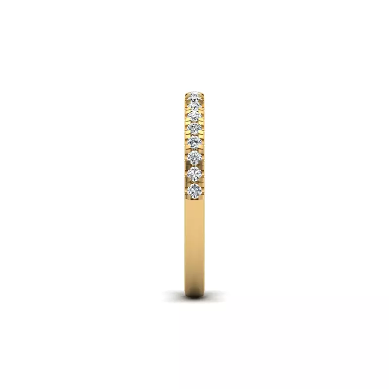 18K Yellow Gold Reign Pave Band
