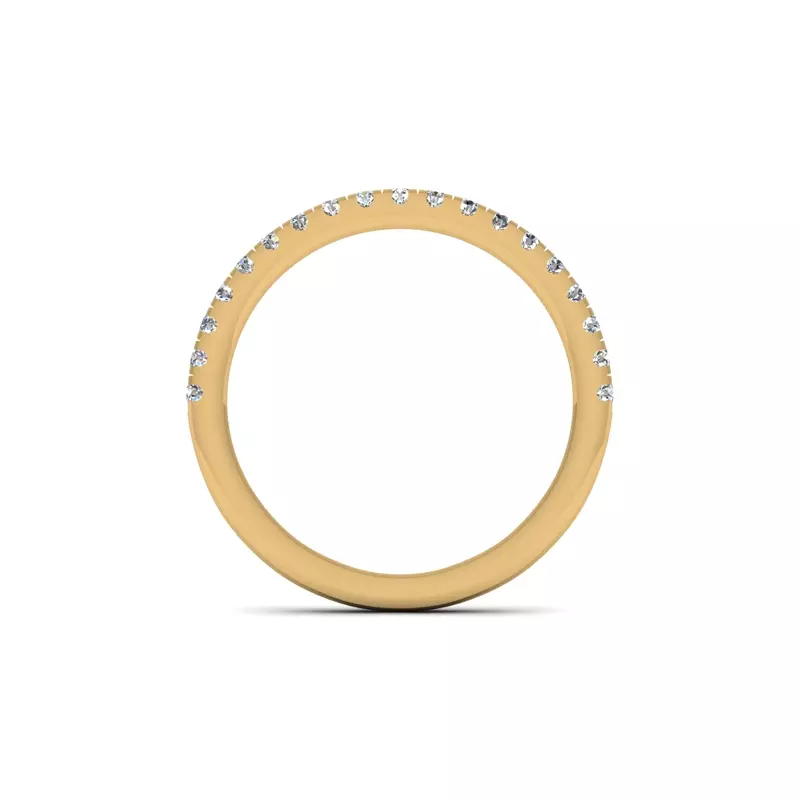18K Yellow Gold Reign Pave Band