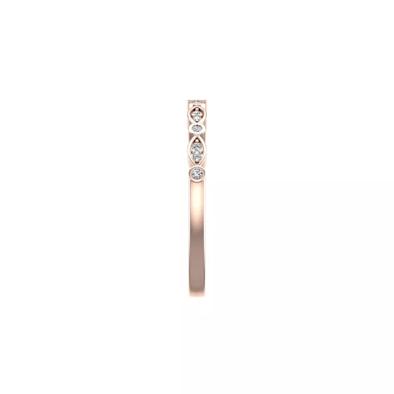 14K Rose Gold Jane Pave Band