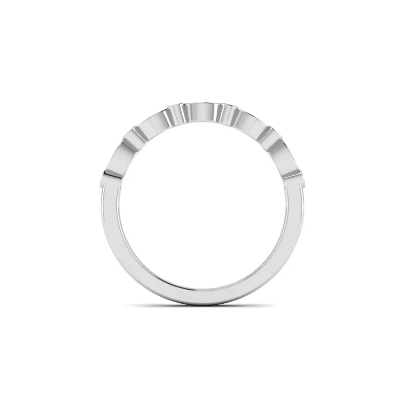 14K White Gold Jane Pave Band