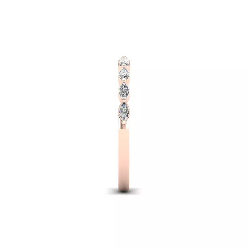 14K Rose Gold Nicole Pave Band