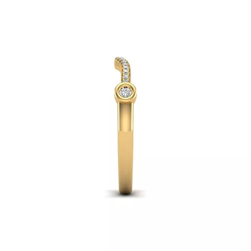 14K Yellow Gold Catherine Pave Band