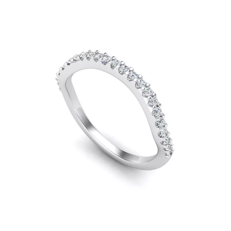 Platinum Laura Pave Band
