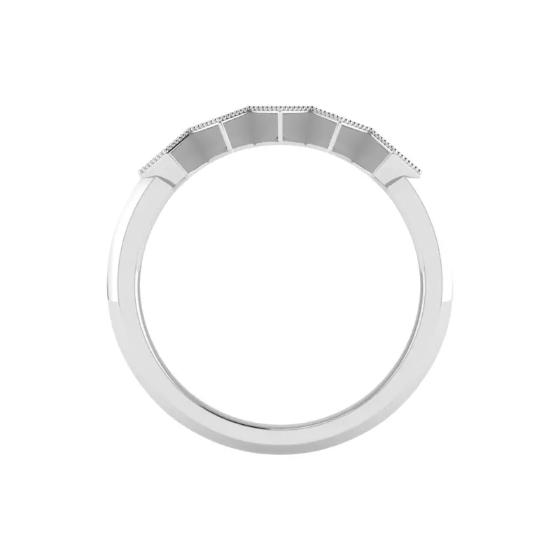 14K White Gold Jocelyn Pave Band
