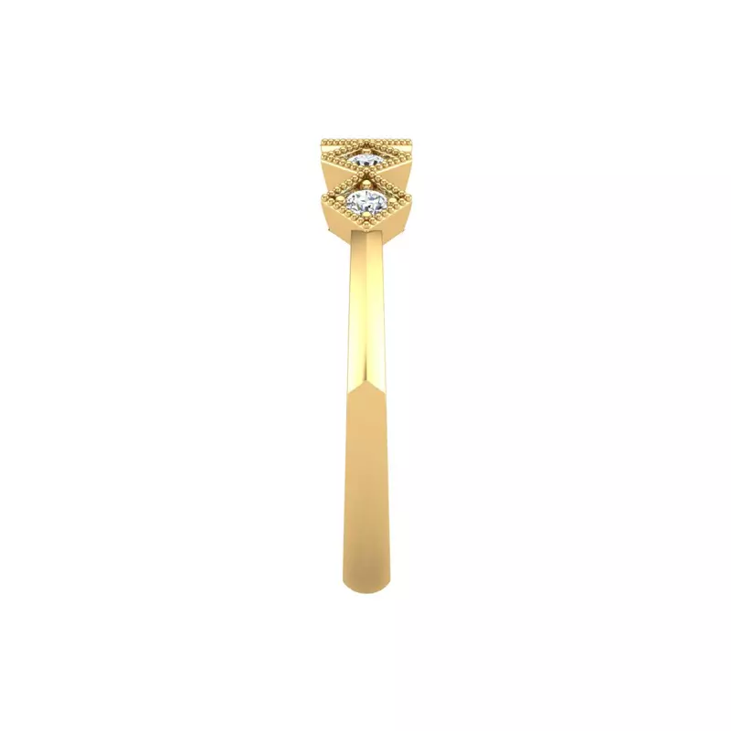 18K Yellow Gold Jocelyn Pave Band