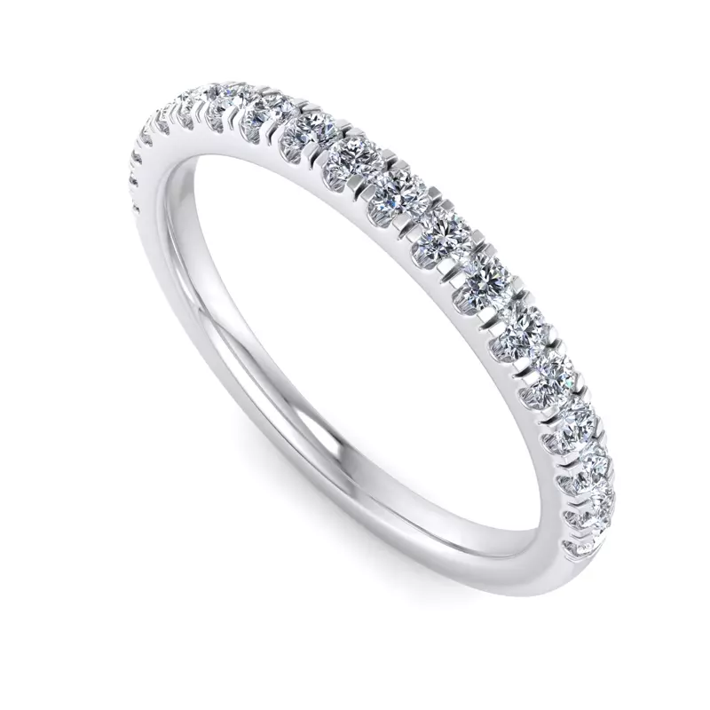14K White Gold Julianna Pave Band
