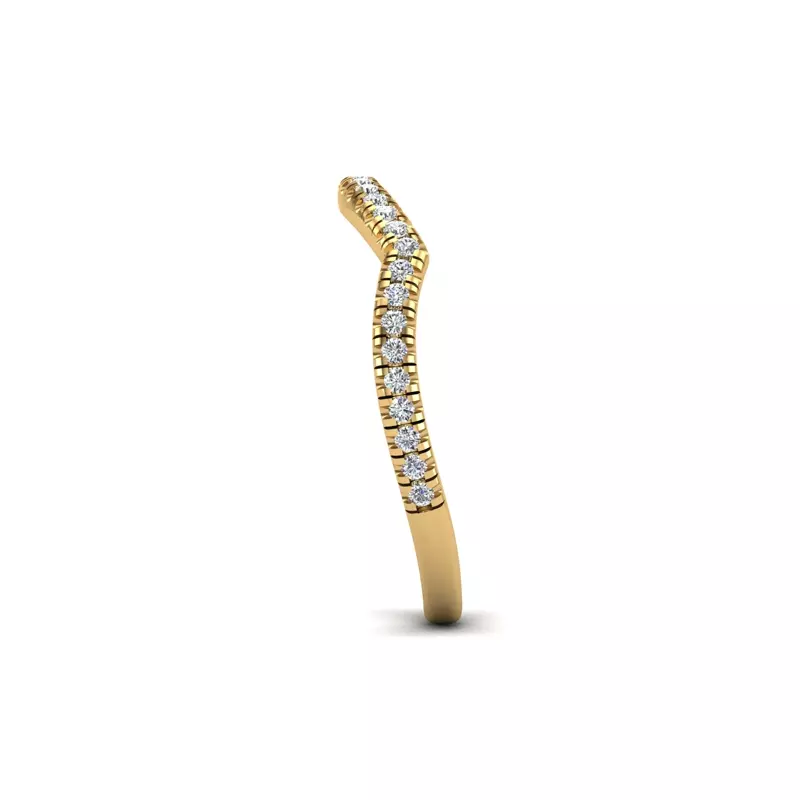 14K Yellow Gold Lena Pave Band