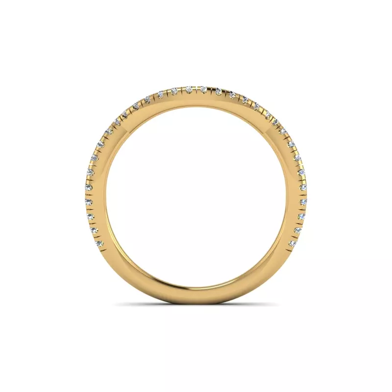 14K Yellow Gold Lena Pave Band