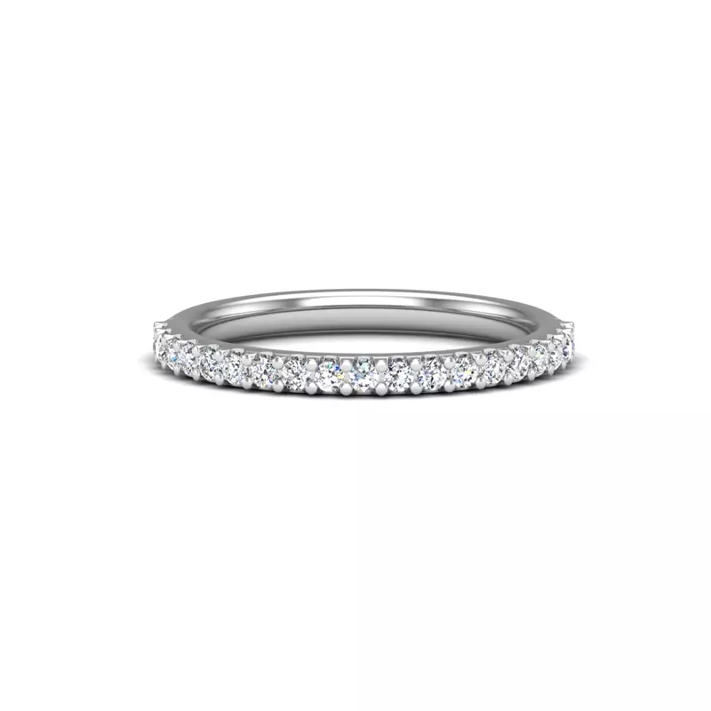 14K White Gold Gabrielle Pave Band