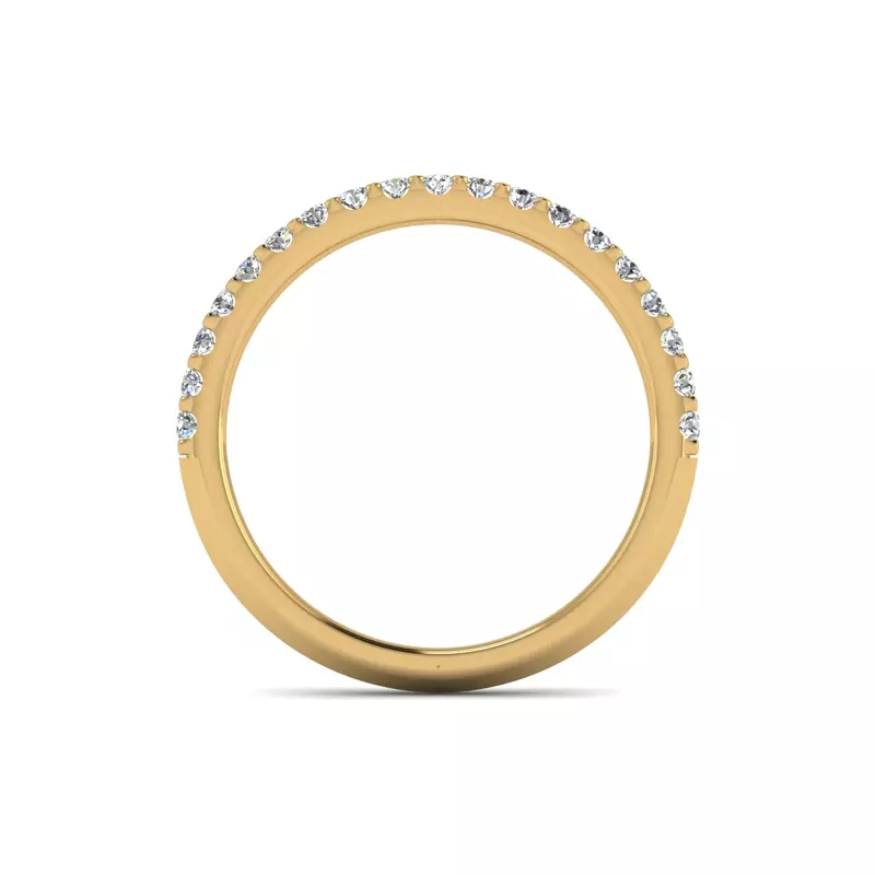 14K Yellow Gold Gabrielle Pave Band