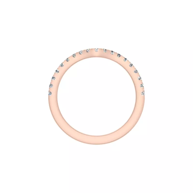14K Rose Gold Callie Pave Band