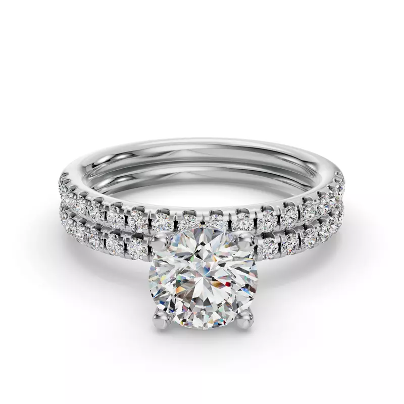 Platinum Charlotte Pave Band