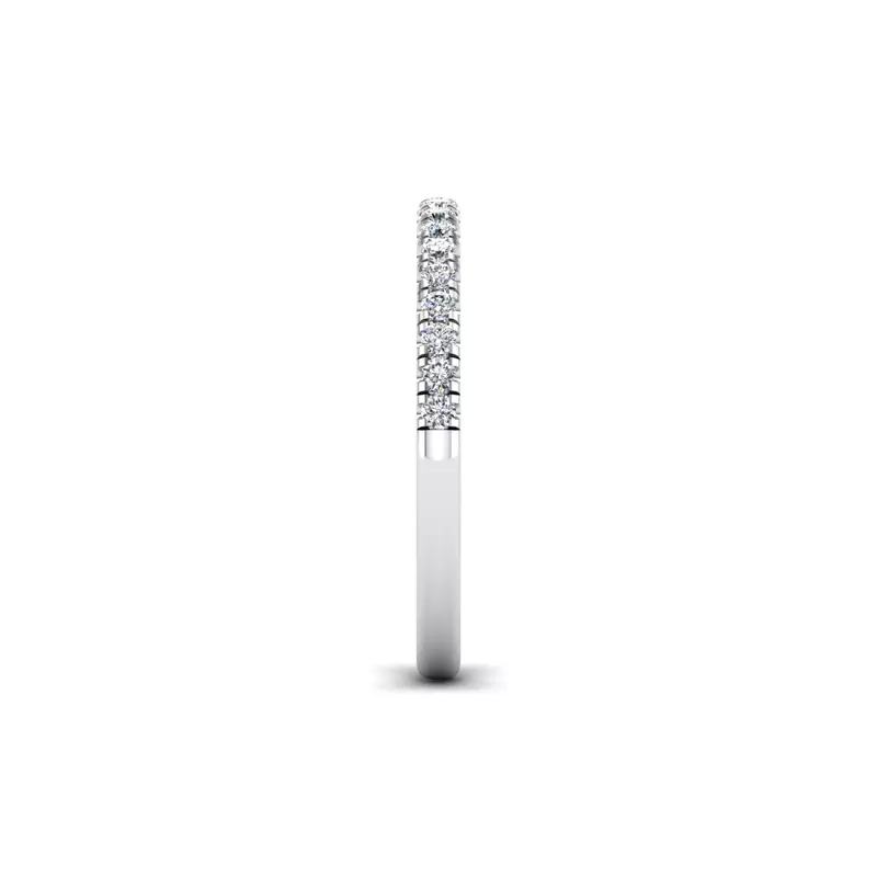 14K White Gold Lucille Pave Band