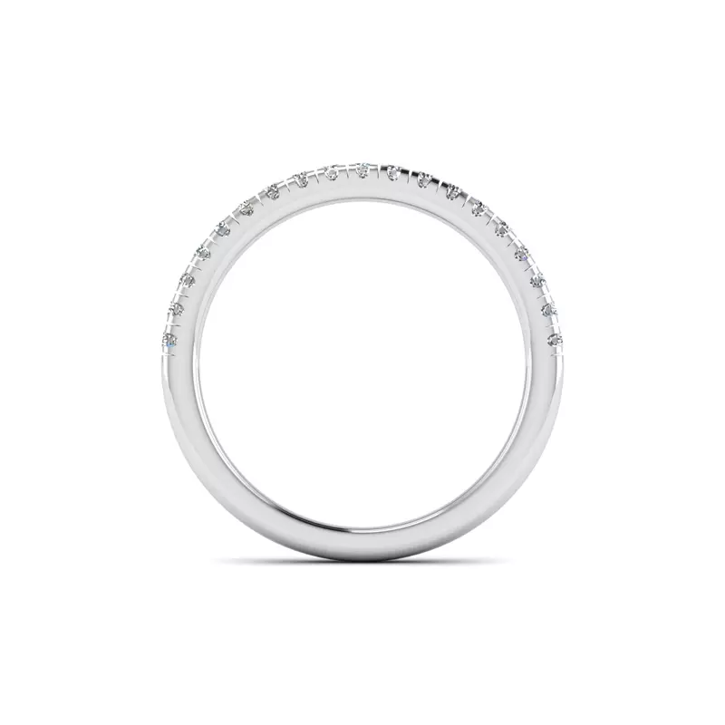 14K White Gold Lucille Pave Band