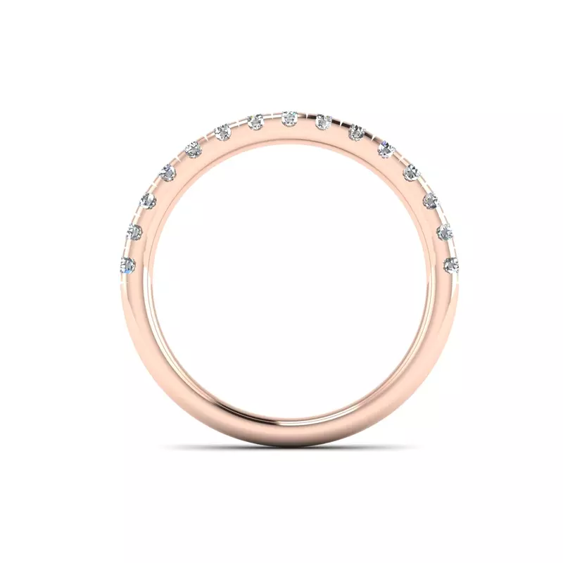 14K Rose Gold Amora Pave Band