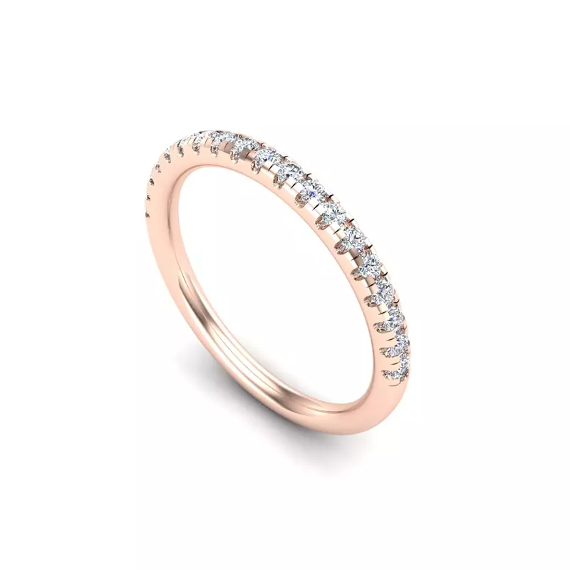 14K Rose Gold Lainey Pave Band