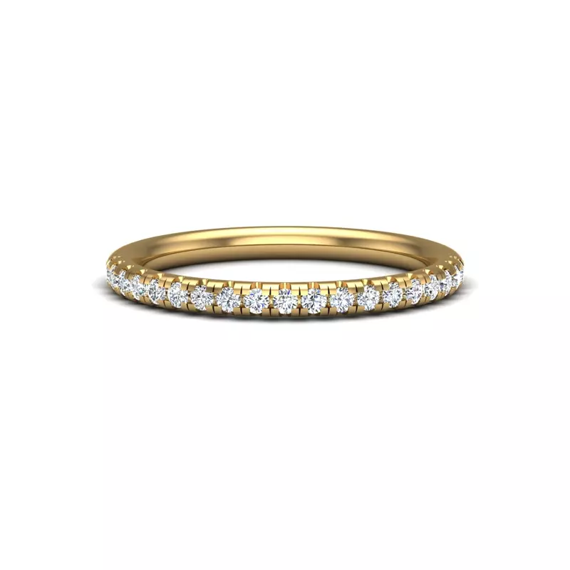 18K Yellow Gold Lainey Pave Band