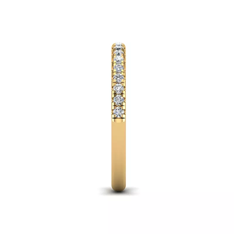 18K Yellow Gold Lainey Pave Band