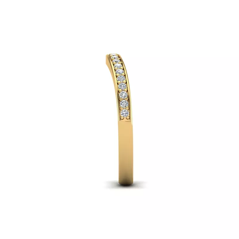 14K Yellow Gold Aitana Pave Band