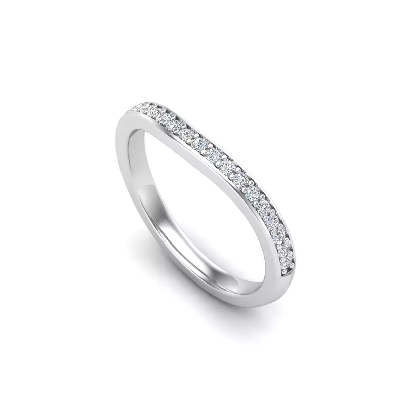 Platinum Aitana Pave Band