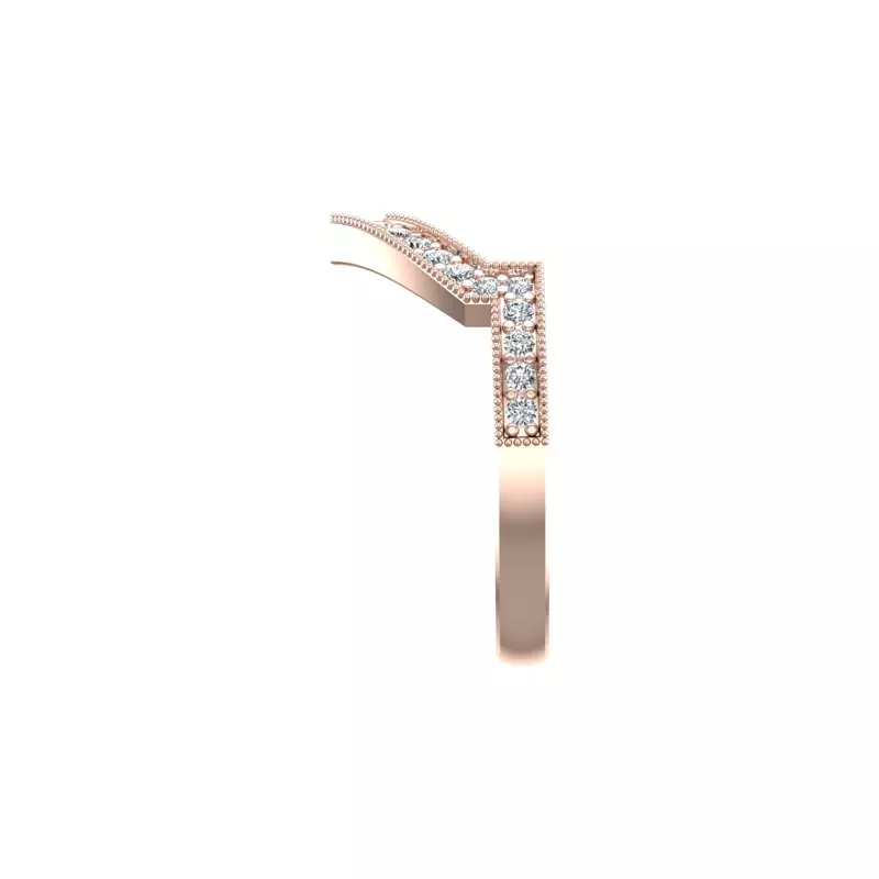 14K Rose Gold Raelyn Pave Band