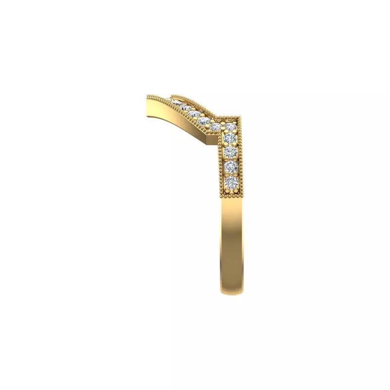 18K Yellow Gold Raelyn Pave Band