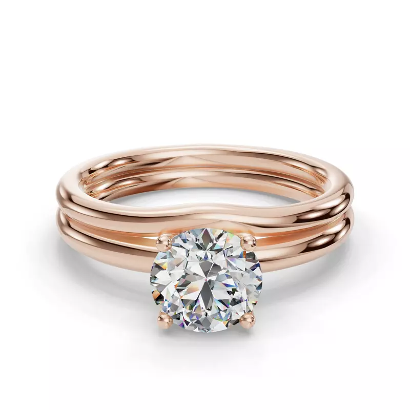 14K Rose Gold Leah Band
