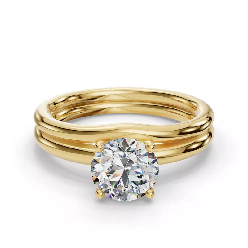 14K Yellow Gold Leah Band